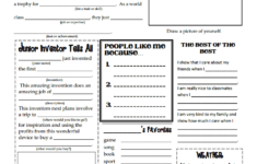 33 Pedagogic All About Me Worksheets Kitty Baby Love