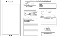 5 Best Printable Worksheets About me Adult Printablee