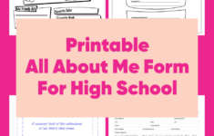 6 Best Free Printable All About Me Form For High School Printablee