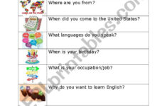 About Me for Adults ESL Worksheet By Kcontreras