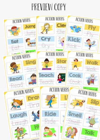 Action Verb Worksheet