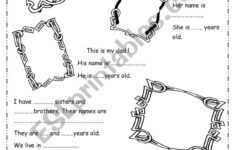 All About Me And My Family ESL Worksheet By Nadia Chaouch