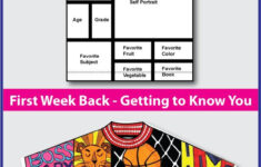 All About Me Back To School T Shirt Art Writing Activity