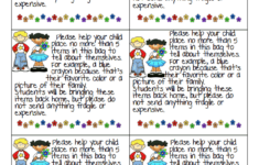 All About Me Bags Note pdf May Try This The First Week Of School