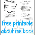 All About Me Book For Preschool Kids All About Me Book All About Me