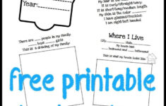 All About Me Book For Preschool Kids All About Me Preschool All