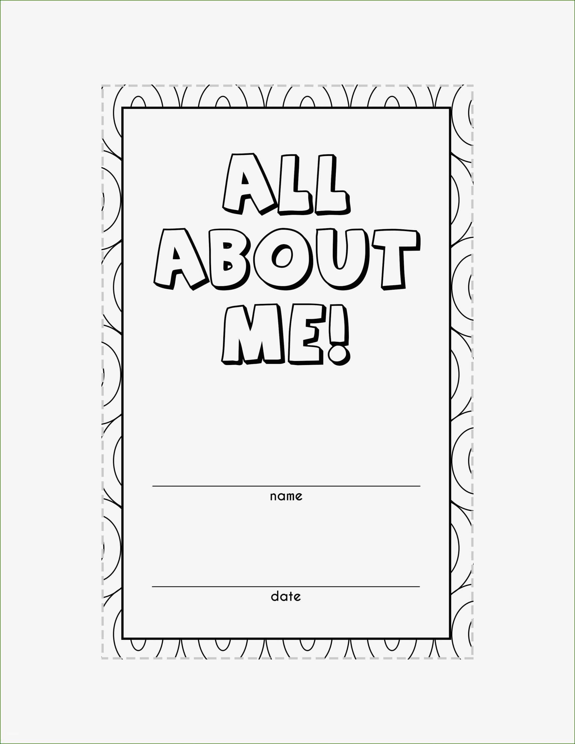 All About Me Book Template 16 Encouragement To Try Out In 2020 All 