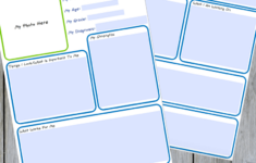 All About Me Editable Worksheet For Special Needs Families