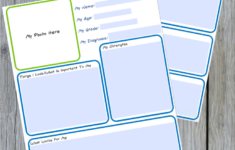 All About Me Editable Worksheet For Special Needs Families