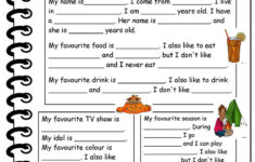 ALL ABOUT ME English ESL Worksheets For Distance Learning And