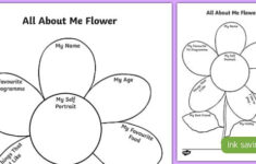 All About Me Flower Writing Template School Resources