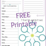 All About Me FREE Printable Faith Based