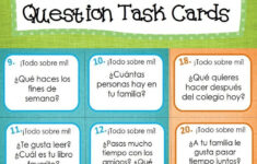 All About Me Get To Know Your Classmates Spanish Question Cards Use As