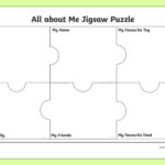 All About Me Jigsaw Worksheet Puzzle Activity Transition