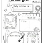 All About Me Kindergarten Worksheets All About Me Preschool Online