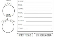 All About Me Online Pdf Worksheet