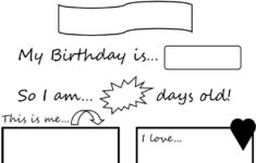 All About Me Page For Infants About Me Page All About Me Its My