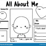 All About Me Printable Back To School Writing Prompt For Kids Blank