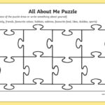 All About Me Puzzle Worksheet Worksheet Teacher Made