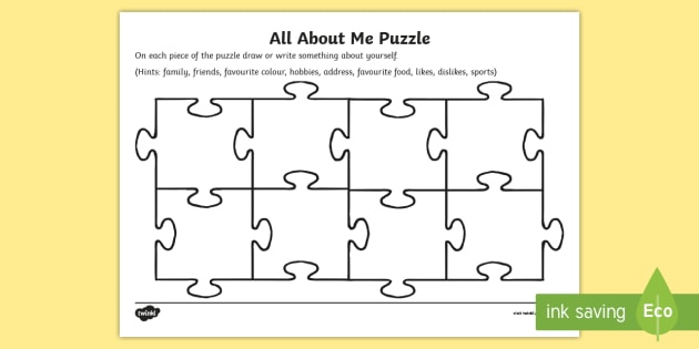 All About Me Puzzle Worksheet Worksheet teacher Made 