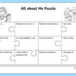 All About Me Puzzle Worksheet Worksheet Teacher Made