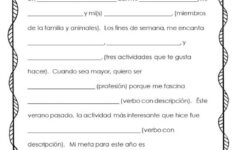 All About Me Spanish Writing Project World Language Cafe