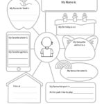 All About Me Web Level 3 With Word List All About Me Worksheet