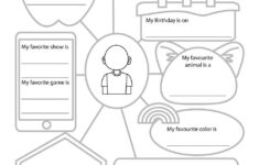 All About Me Web Level 3 With Word List All About Me Worksheet