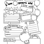 All About Me Worksheet