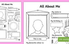 All About Me Worksheet Activity Sheet All About Me Worksheet