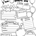 All About Me Worksheet Apprendre L Anglais Activit S Pour La Rentr E