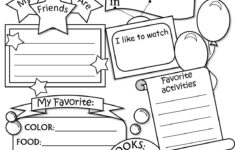 All About Me Worksheet Apprendre L anglais Activit s Pour La Rentr e