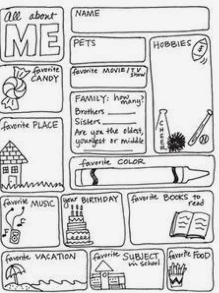 All About Me Worksheet For 3rd Grade SHOTWERK