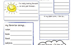 All About Me Worksheet For 6th Graders SHOTWERK