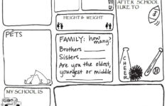 All About Me Worksheet For 6th Graders SHOTWERK