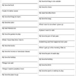 All About Me Worksheet For Adults WorksSheet List