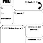 All About Me Worksheet For Kiddos At Church Sunday School Lessons