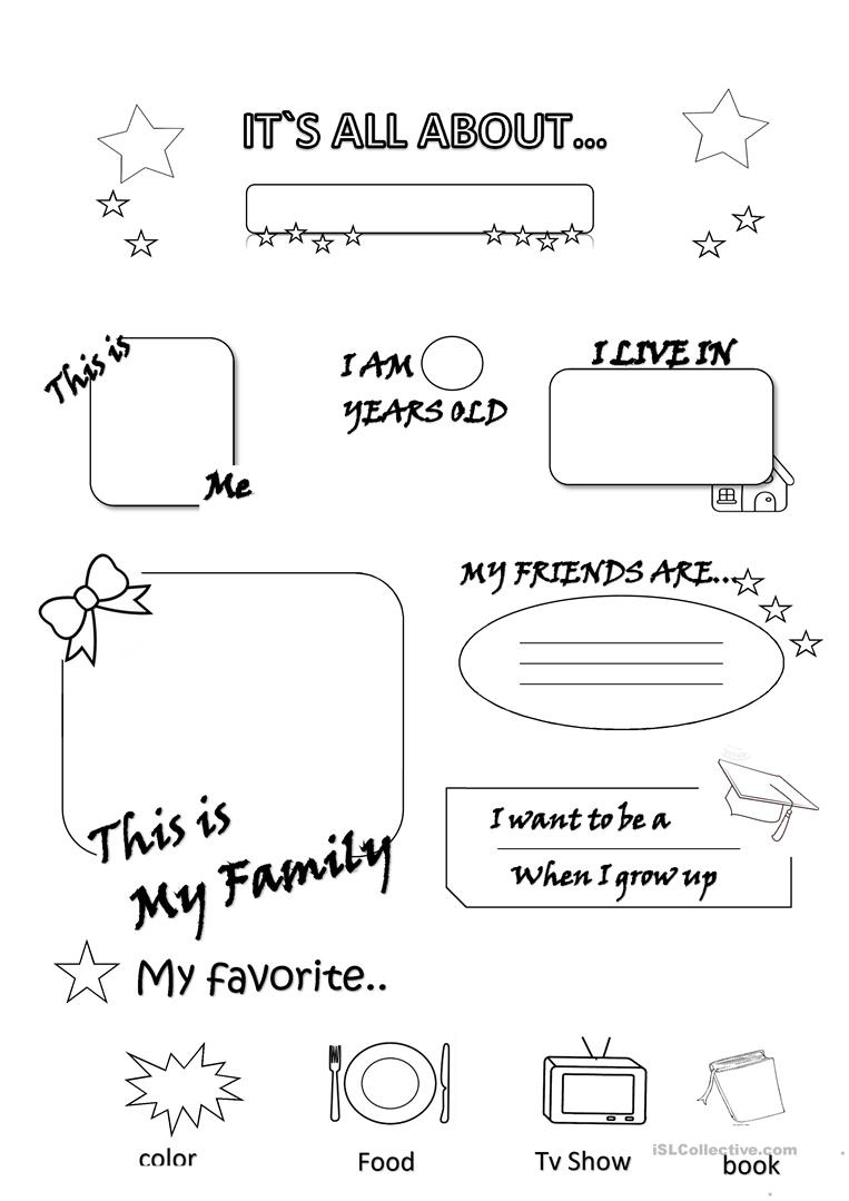 All About Me Worksheet Free ESL Printable Worksheets Made By Teachers