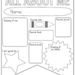 All About Me Worksheet Printable Paper Trail Design
