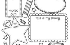 All About Me Worksheet Set For Back To School Planes Balloons All