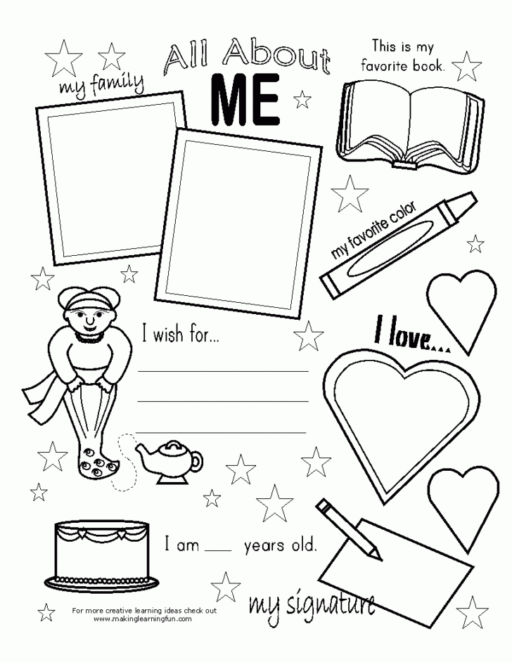 Its All About Me Worksheet