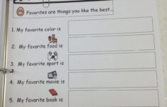 Autism Tank All About Me Book And Worksheet