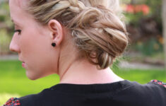 Day 11 Braided Messy Bun Twist Me Pretty