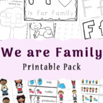 Family Theme Preschool And Family Worksheets For Kindergarten Family