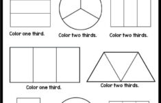 Fractions Worksheet Printable Thirds G 3 Fractions Worksheets