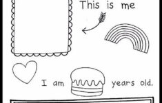 Free All About Me Theme Printable For Preschool Pre k Or Kindergarten