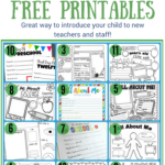 Free All About Me Worksheet Template Printable PDF All About Me