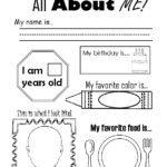 FREE Download All About Me Ice Breaker Worksheet Kindergarten 1st