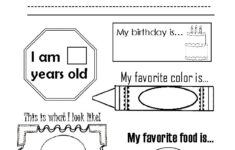 FREE Download All About Me Ice Breaker Worksheet Kindergarten 1st