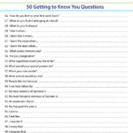 Free Printable All About Me Back To School 50 Questions Ice Breaker